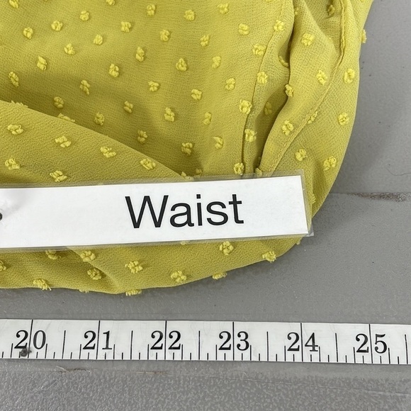 Wishlist Apparel Yellow Maxi Dress Halter Dots Medium - Picture 12 of 15